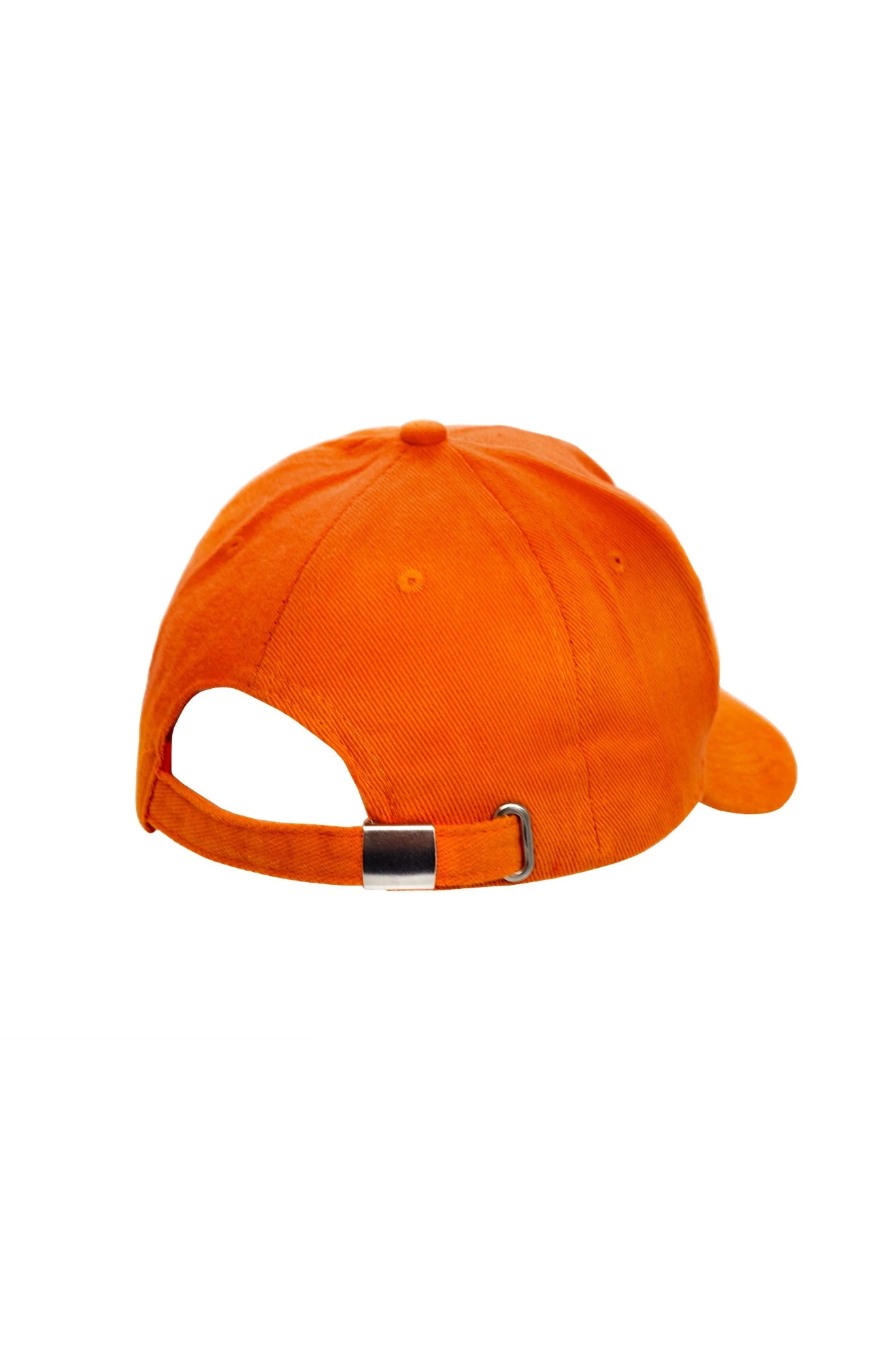Бейсболка Спайк пятиклинка взрослая, однотонная оранжевая (хлопок)#2