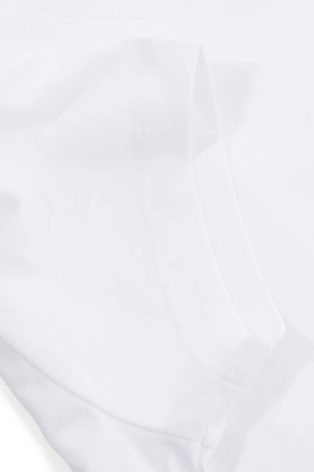 Футболка Премиум женская (Modern) однотонная белая (хлопок)#4