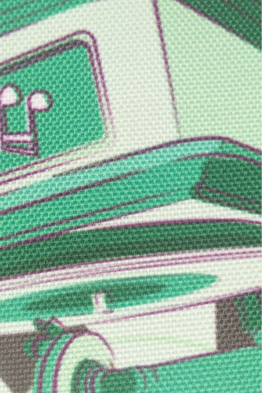 Сумка Бэлл из оксфорда, с печатью#8