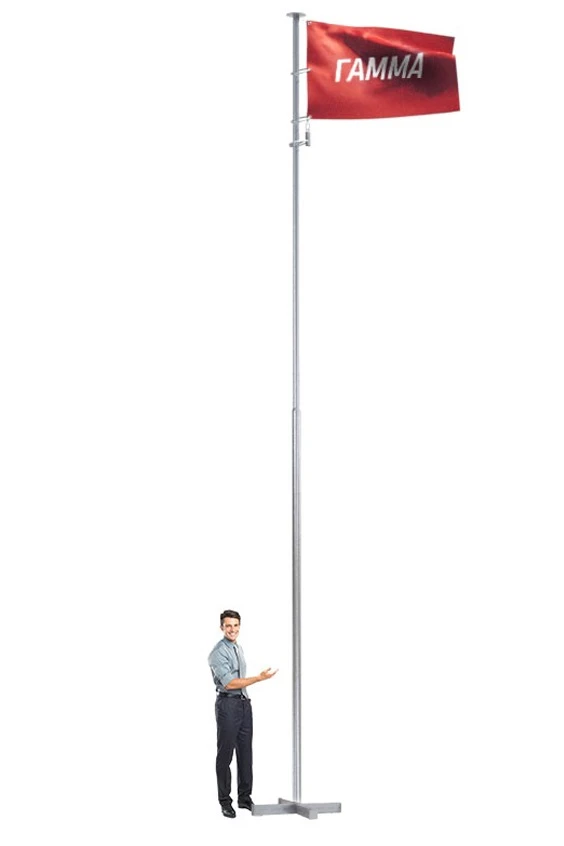 Арендовать флагшток из нержавеющей стали с закрытым механизмом 7 м Арендовать флагшток из нержавеющей стали с закрытым механизмом 7 м