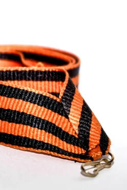 Лента для медали Георгиевская репс ширина 2,2 см, с карабином#1