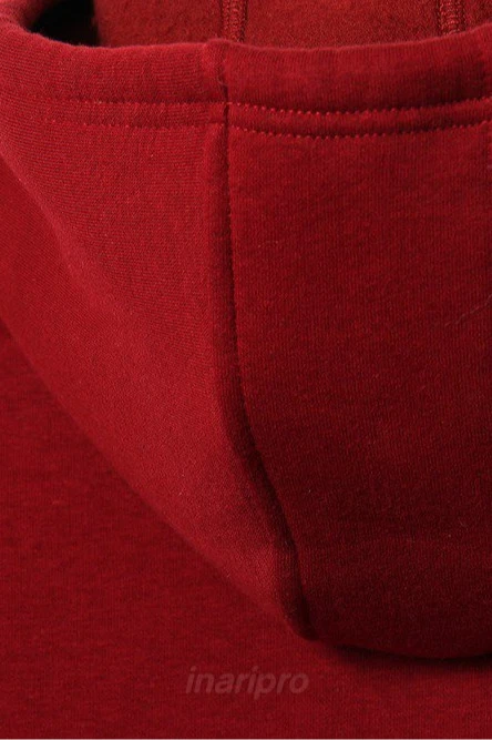 Худи Майк из футера унисекс, однотонный бордовый#2