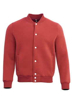Купить бомбер Стайл унисекс однотонный красный
