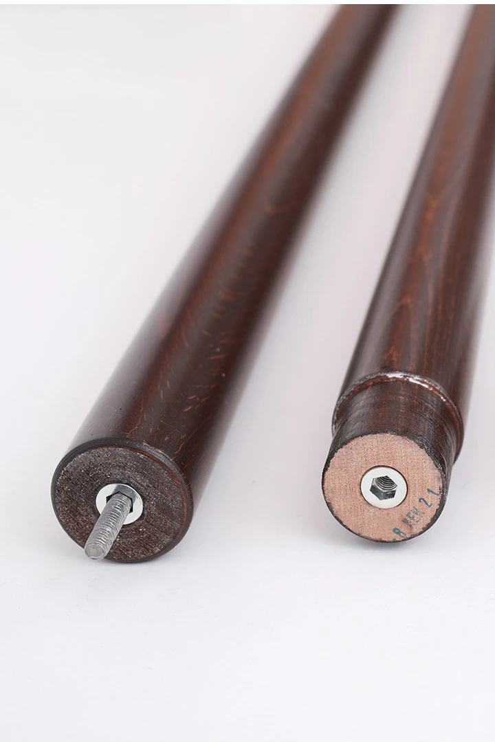 Древко деревянное из бука с хромированной гильзой 2,2 м, Ø 35 мм#2