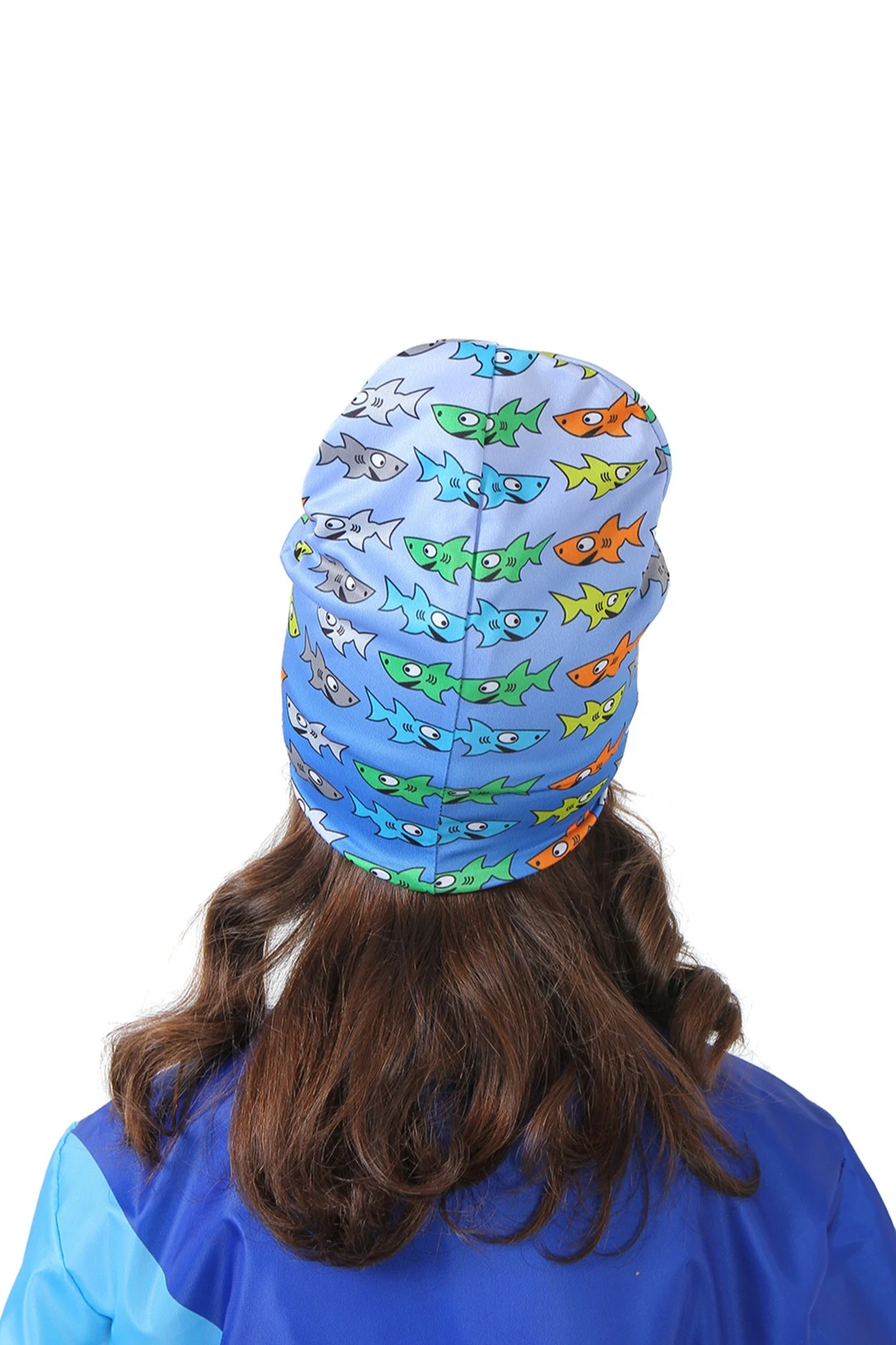 Шапка Сноу двухслойная детская, с полной запечаткой "SHARK"#2