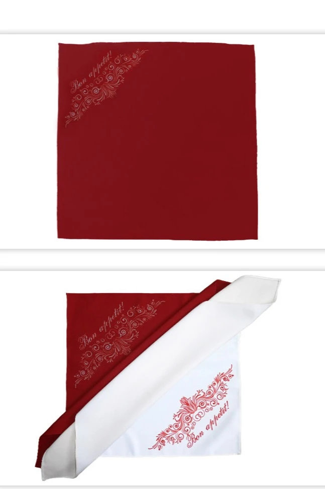 Салфетка квадратная 30х30 см, с полной запечаткой (полиэстер)#4