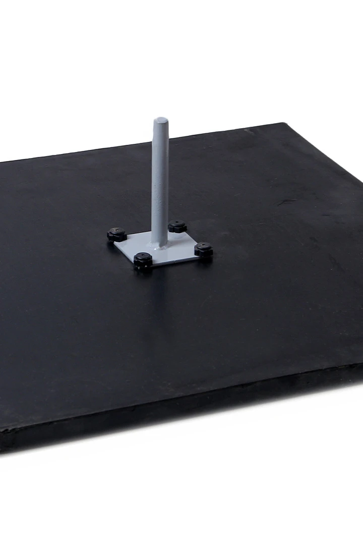 Основание Квадрат 52х52 см из резины разборный для трубы d 20 мм#1