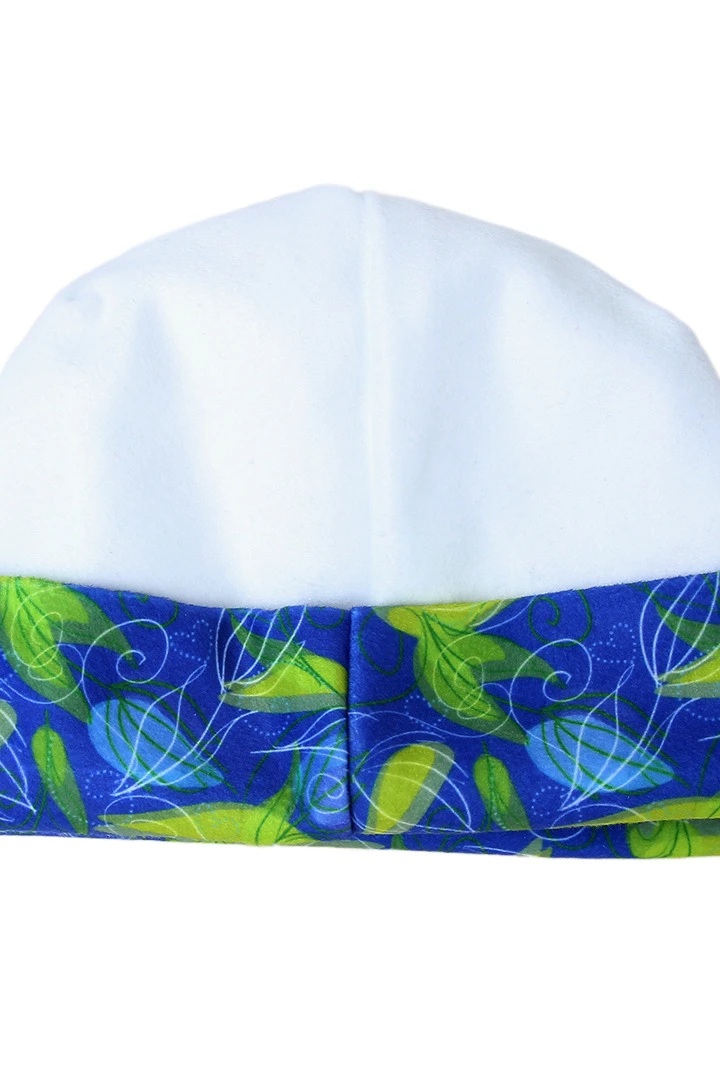 Шапка Лофт флисовая двухслойная взрослая, с полной запечаткой "ECO DECISION"#3