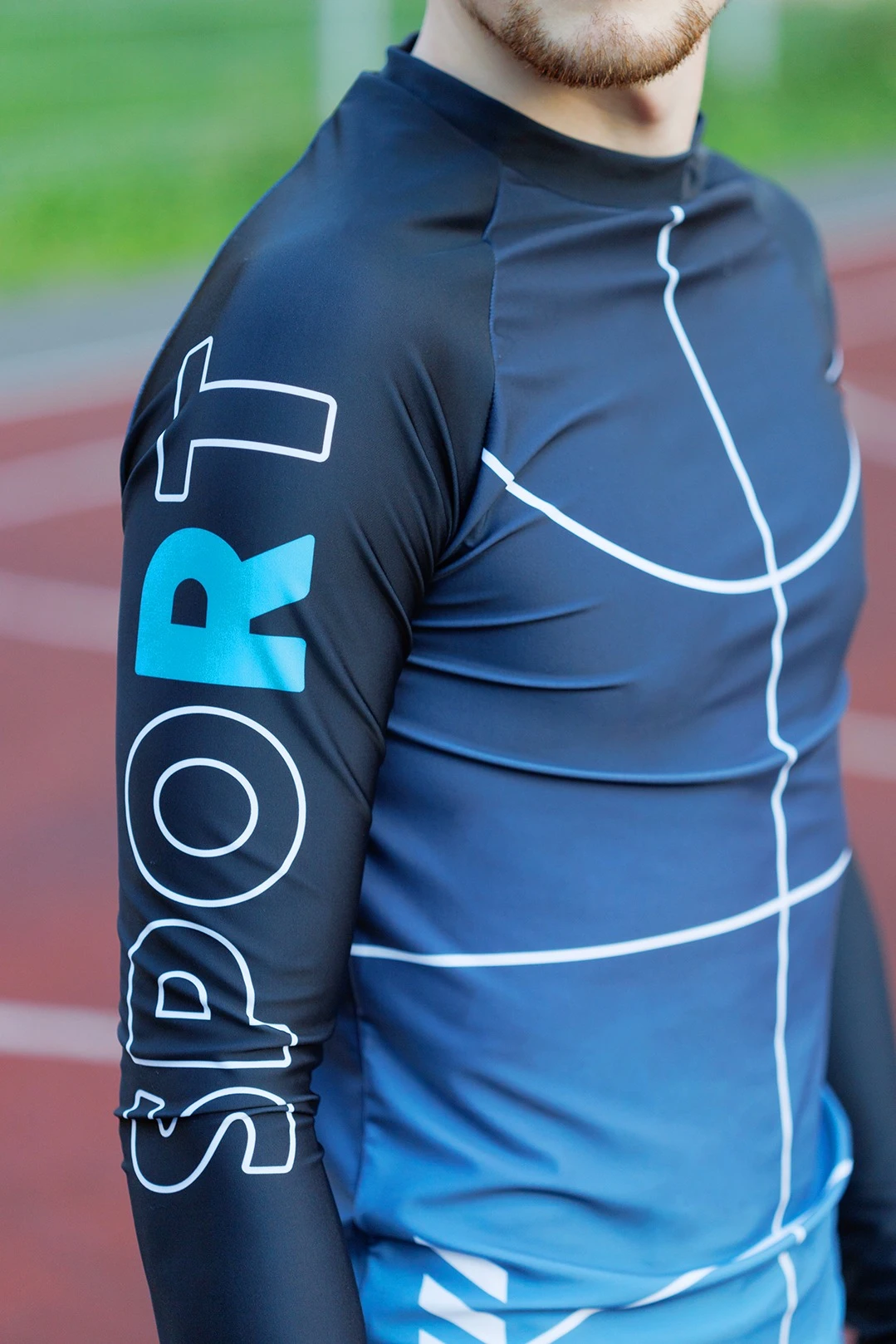 Рашгард Конер велосипедный взрослый с полной запечаткой "Sports"#4