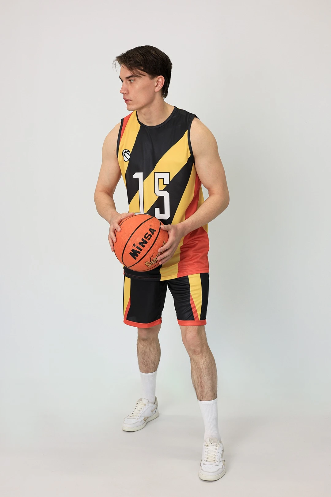 Баскетбольная форма Рассел мужская с полной запечаткой "Strength 15"#2