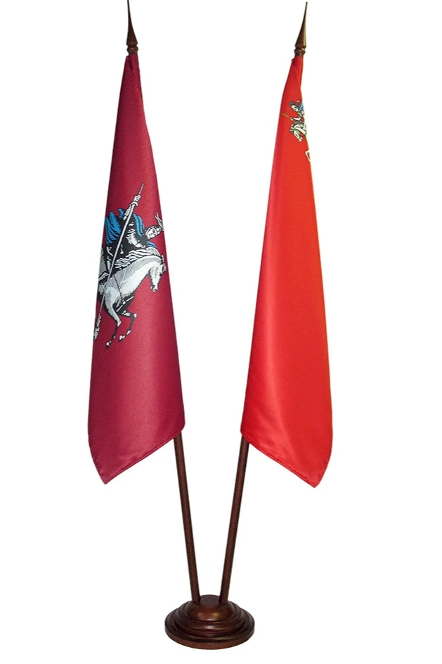 Подставка деревянная с основанием Блин (бук) 2 штока 2,2 м#1