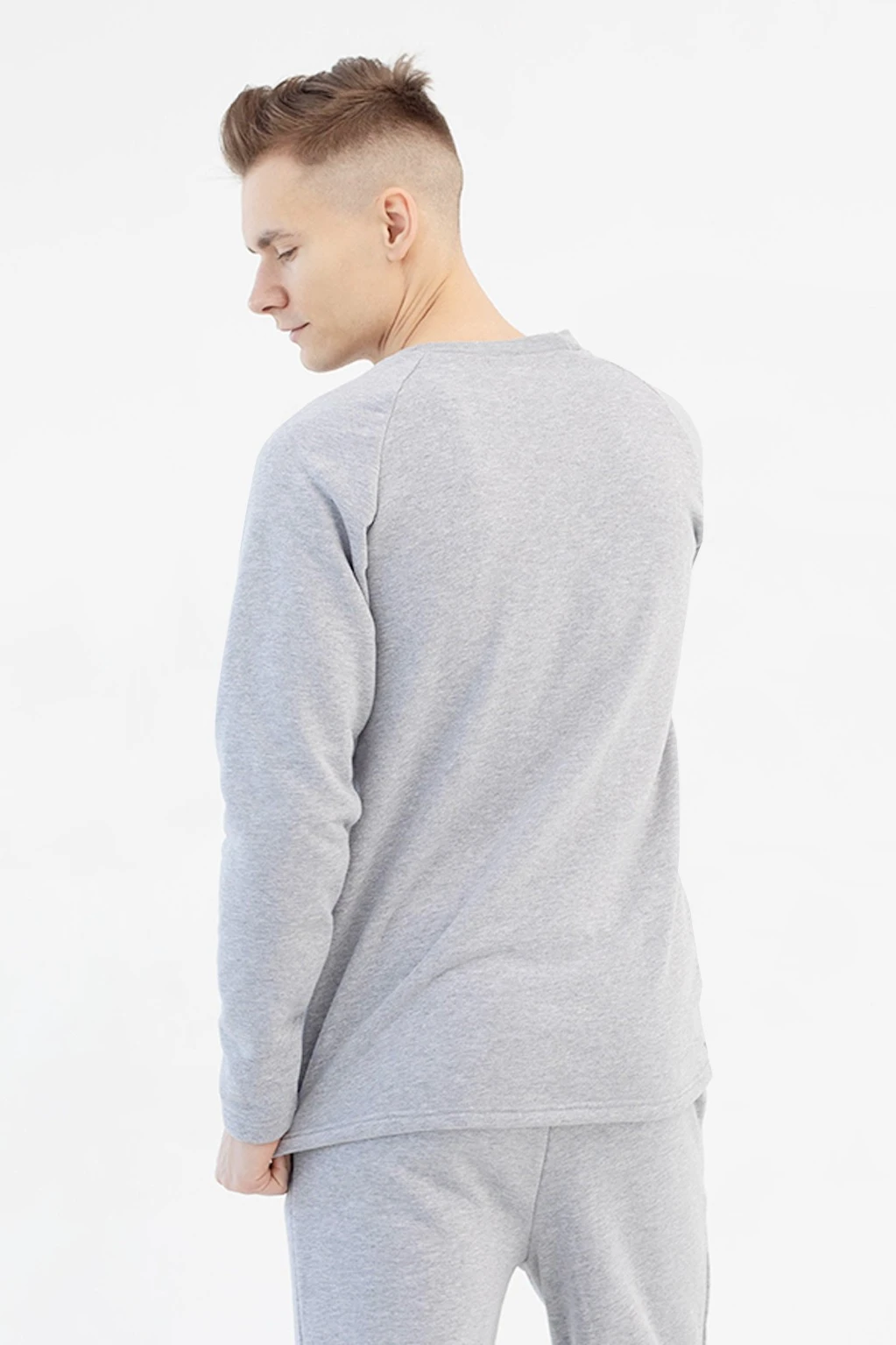 Лонгслив Мигель из футера унисекс, однотонный#2