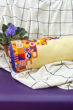 Подушка-валик 16х45 см, с полной запечаткой#2 Подушка-валик 16х45 см, с полной запечаткой#2