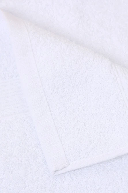 Полотенце махровое 50х90 см (Ituma), однотонное белое#5