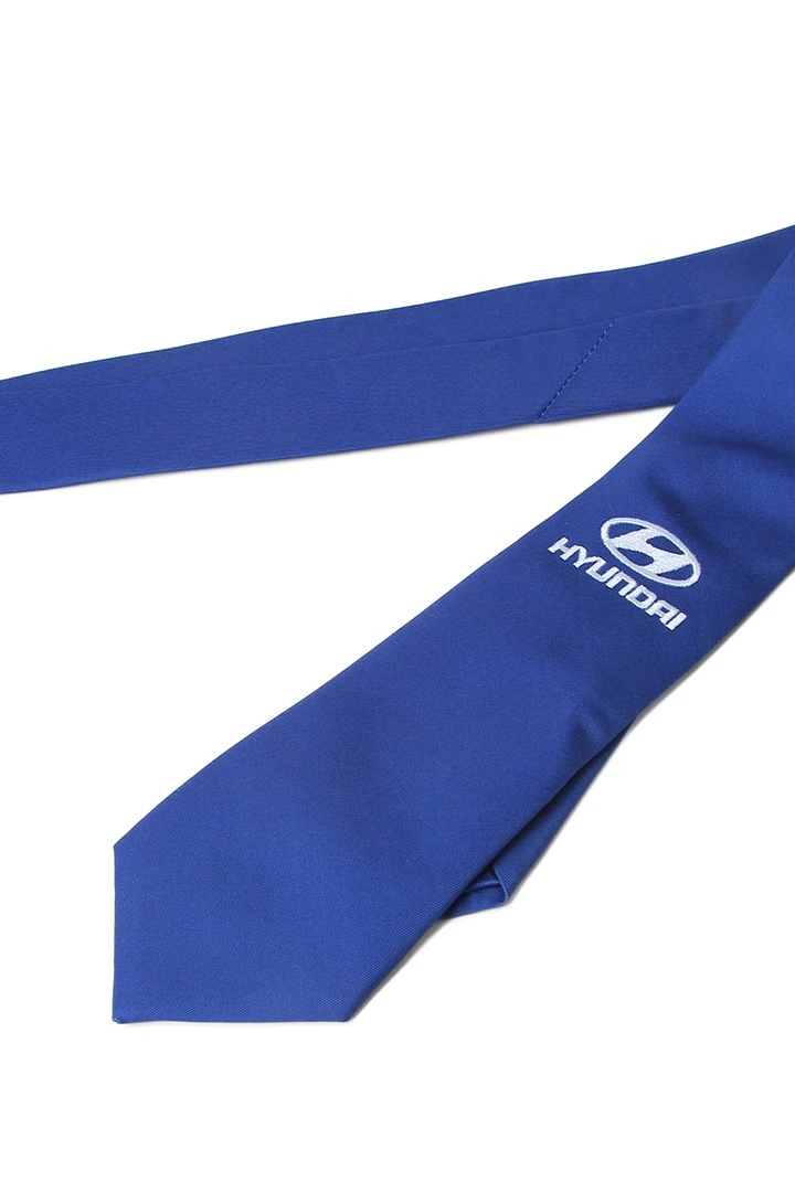 Галстук Босс с вышивкой из адверты мужской, с полной запечаткой#1