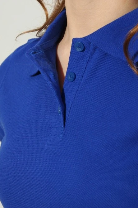 Поло Престиж женская (Modern) однотонная темно-синяя (хлопок)#8