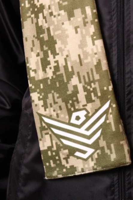 Шарф двухслойный утепленный 15х120 см, с полной запечаткой#6