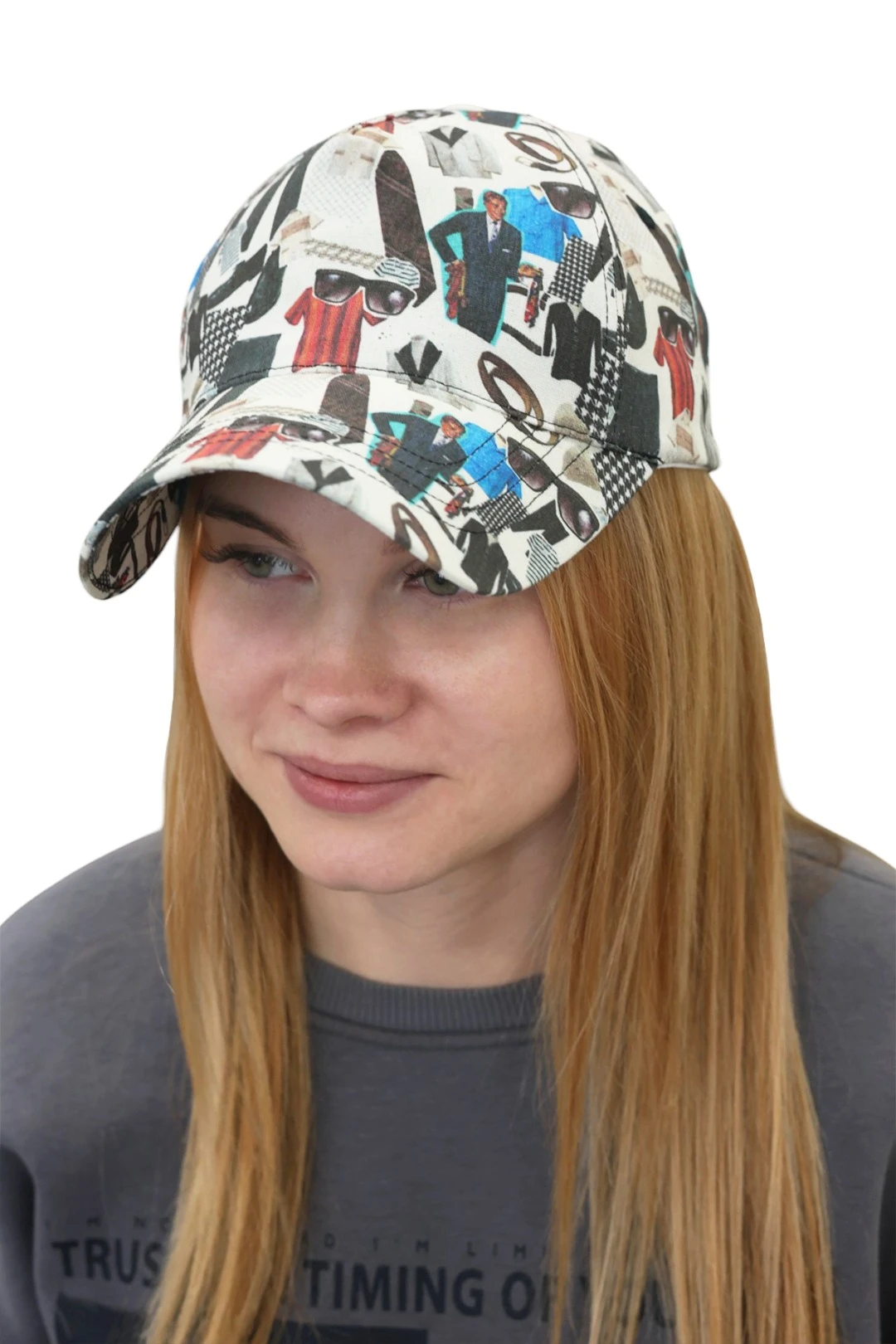 Бейсболка Бауэр взрослая с полной запечаткой (хлопок) "Gentleman"#1 Бейсболка Бауэр взрослая с полной запечаткой (хлопок) "Gentleman"#1