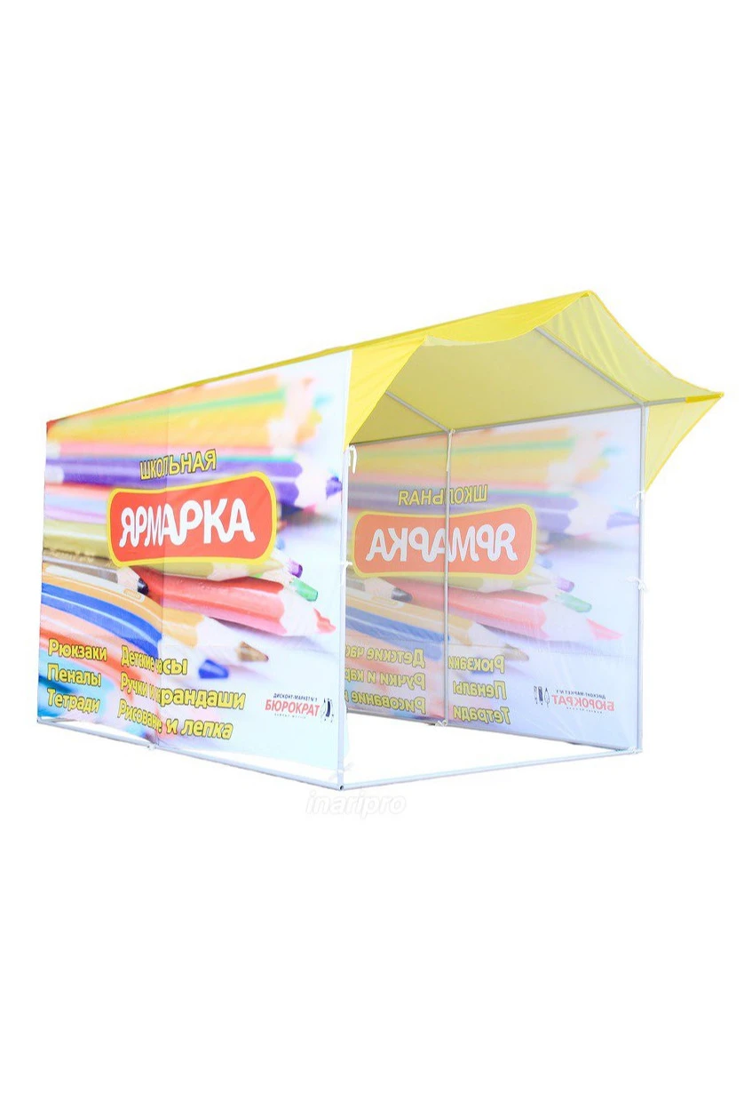 Купить Тент с полной запечаткой (с козырьком) 2х3 м