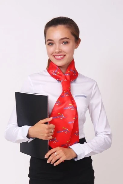 Галстук Лира женский с полной запечаткой "Textile kit"#2