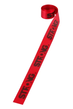 Купить ленту сатин ширина 2 см красную, печать черным с одной стороны