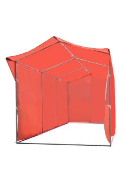 Палатка для промоакций и торговли однотонная (с козырьком) 2х6 м#1