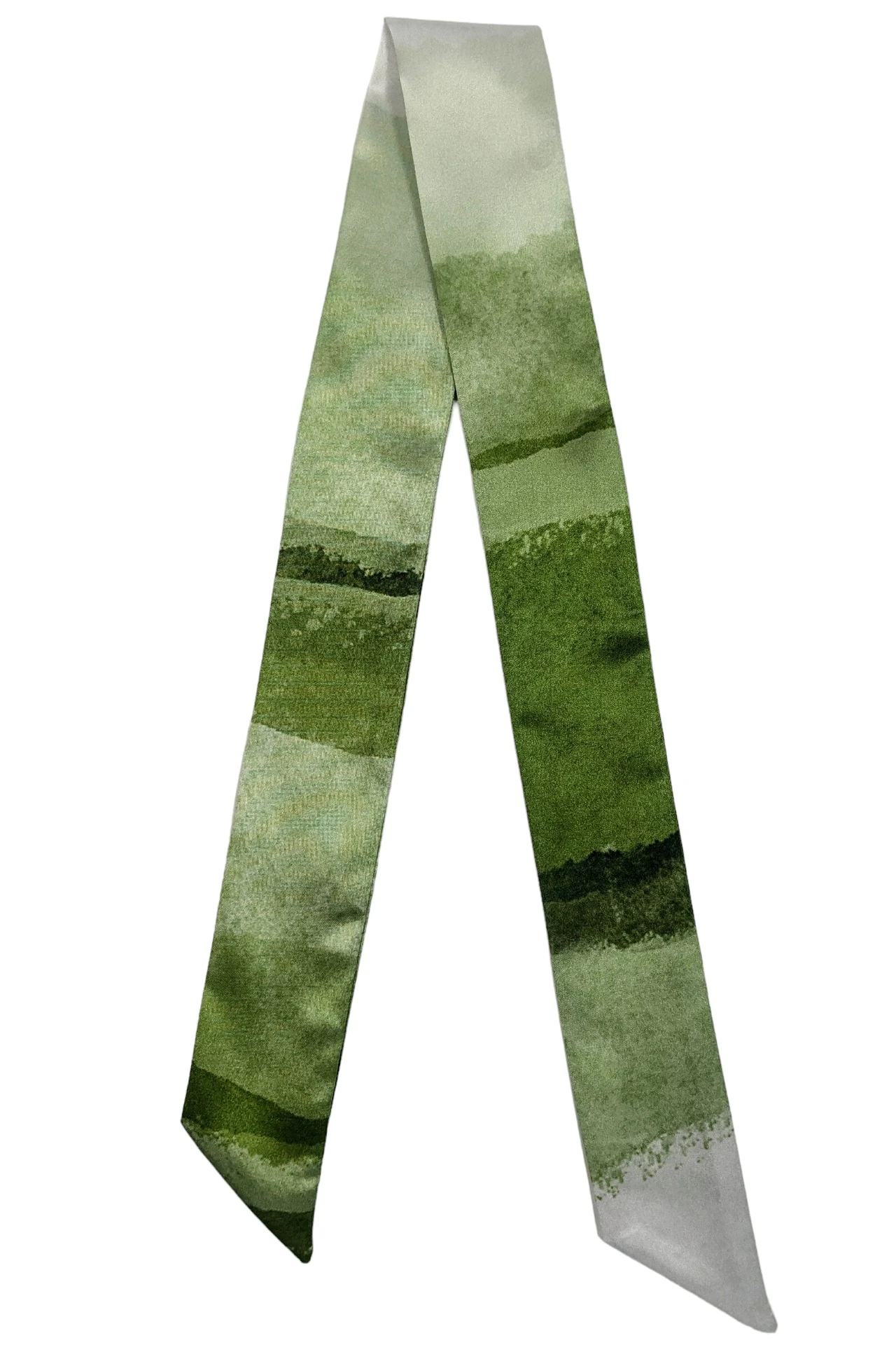 Шарф-платок Твилли двухслойный 5х90 см, с полной запечаткой#3