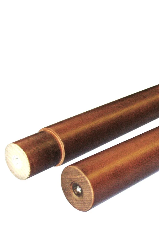 Древко деревянное из бука с латунной гильзой 2,2 м, Ø 35 мм#2