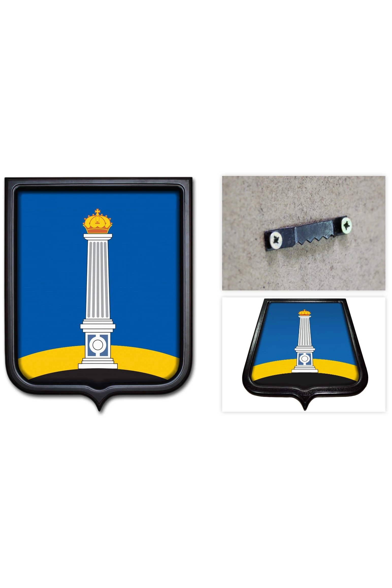 Купить Герб Ульяновска 35х43 см печатный темная рамка Купить Герб Ульяновска 35х43 см печатный темная рамка