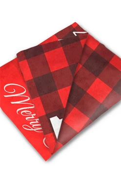 Плед Палитра флисовый 120х150 см (двухсторонний), с принтом "Merry Christmas"#2