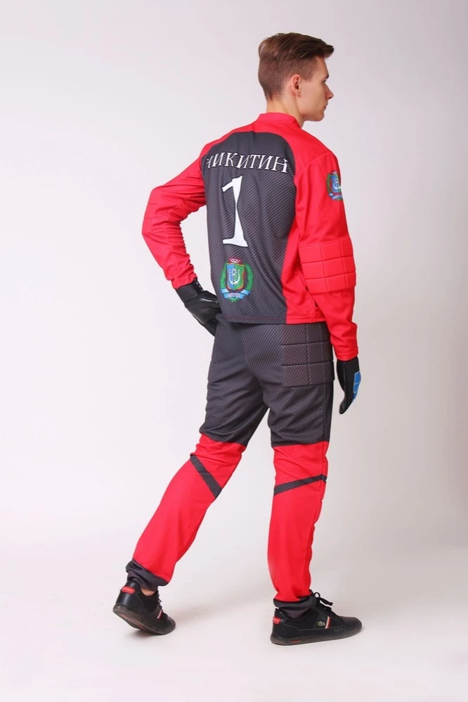 Футбольная вратарская форма Челси мужская с полной запечаткой#1