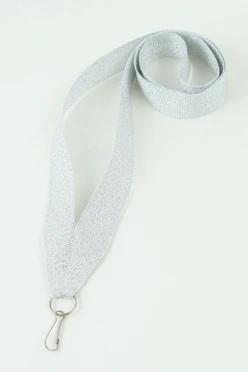 Купить ленту ля медали репс металлик ширина 2,2 см, с карабином, серебро