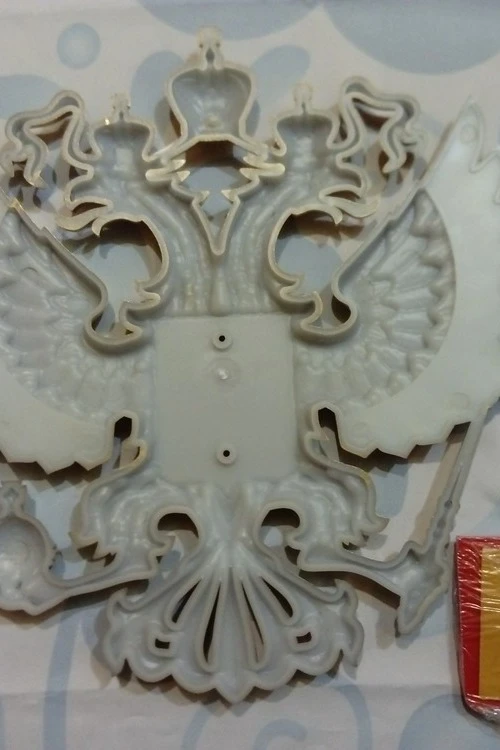 Гербовый орёл РФ 28,5х31 см, краска#5