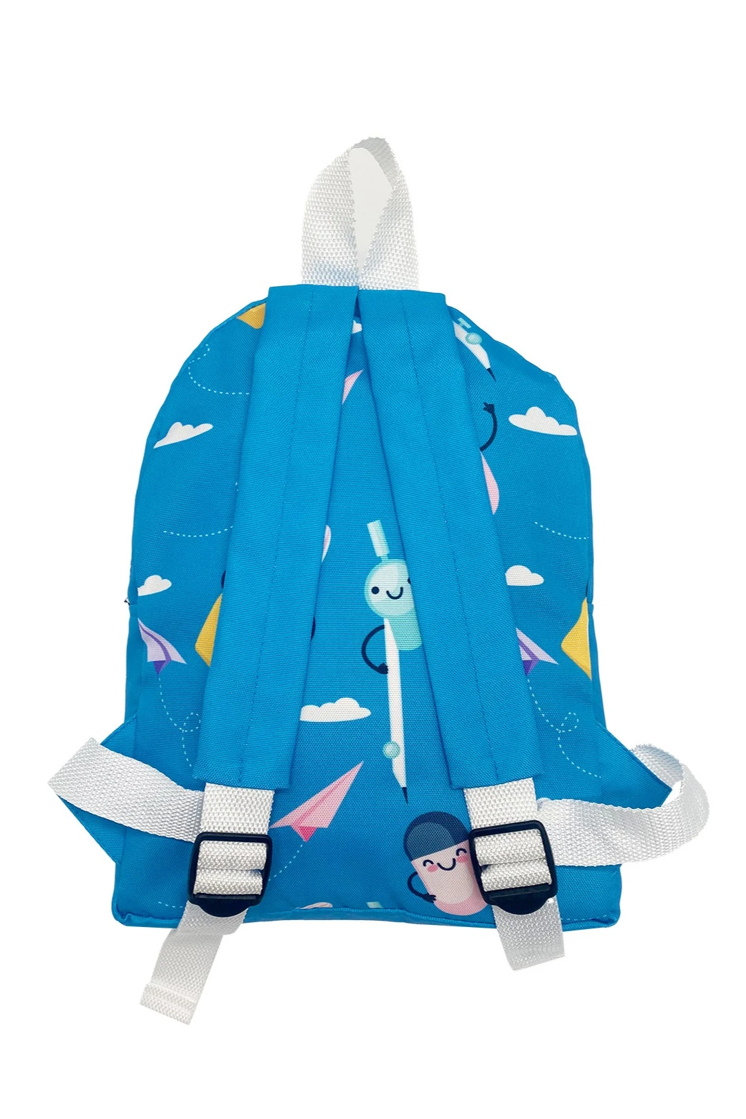 Рюкзак детский Дуо мягкой формы 25х33х7 см, с полной запечаткой "School supplies"#4