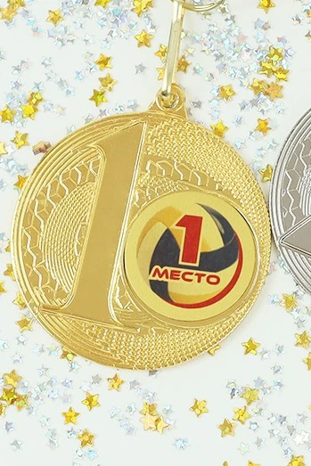 Медаль металлическая ИК5003 50мм с шильдом 25мм#1 Медаль металлическая ИК5003 50мм с шильдом 25мм#1