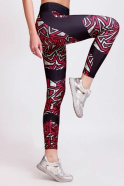 Легинсы женские с широким поясом с принтом "Smithereens"#1