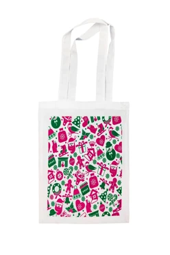 Купить сумку Румми из канваса 25х35 см, печать с одной стороны "Новогоднее настроение"