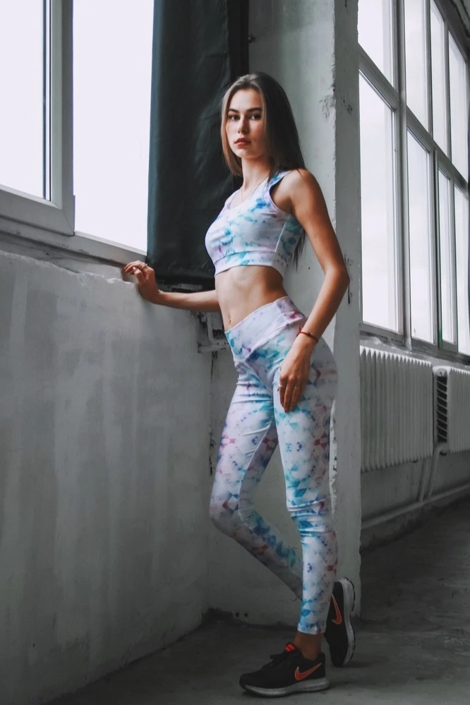 Купить комплект женский с принтом "Blue Sky"