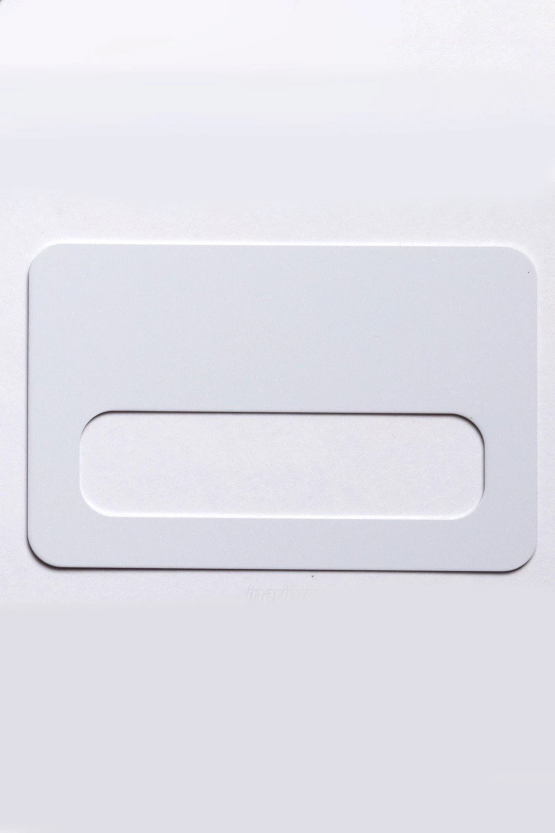 Бейдж с окном глянцевый односторонний 73х47 мм 0,55 мм, белый#4