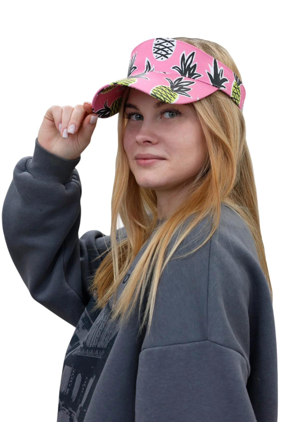 Козырек Бейс на липучке с полной запечаткой (хлопок) "Pineapple"#1 Козырек Бейс на липучке с полной запечаткой (хлопок) "Pineapple"#1