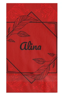 Купить полотенце махровое 40х70 cм с печатью (Color) "Алина"