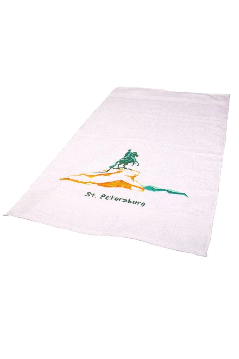 Купить полотенце махровое 50х90 см с вышивкой "St. Petersburg"