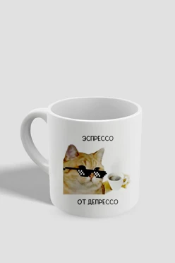 Купить кружку кофейную с принтом "Depresso"