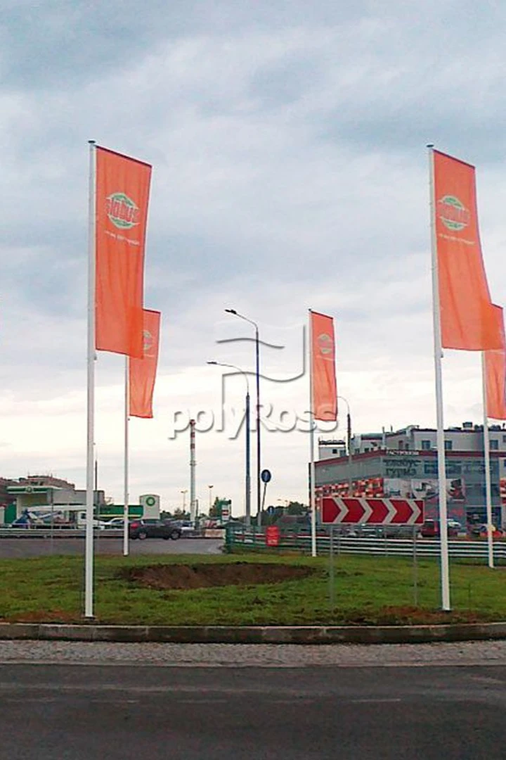 Аренда флагштока из стекловолокна с открытым механизмом 8 м#5