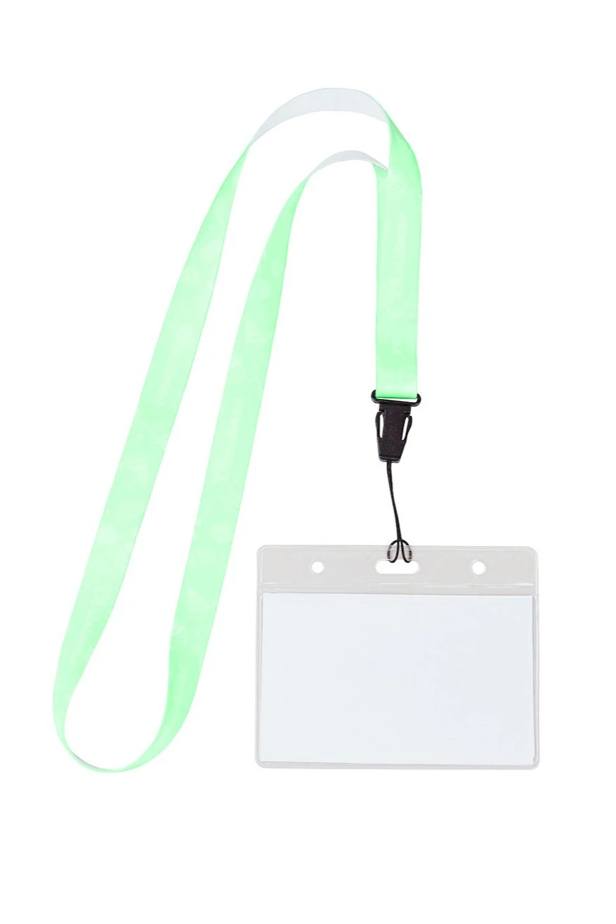 Лента для бейджа блекаут ширина 1,5 см, с печатью#1