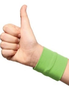 Купить напульсник трикотажный салатовый 9х9 см