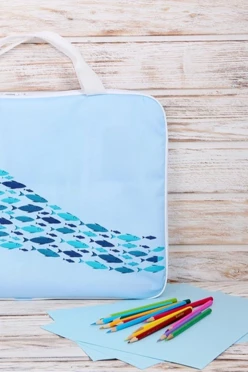 Сумка Ворд с ручками 45х33 см, с полной запечаткой "Aquarium"#1