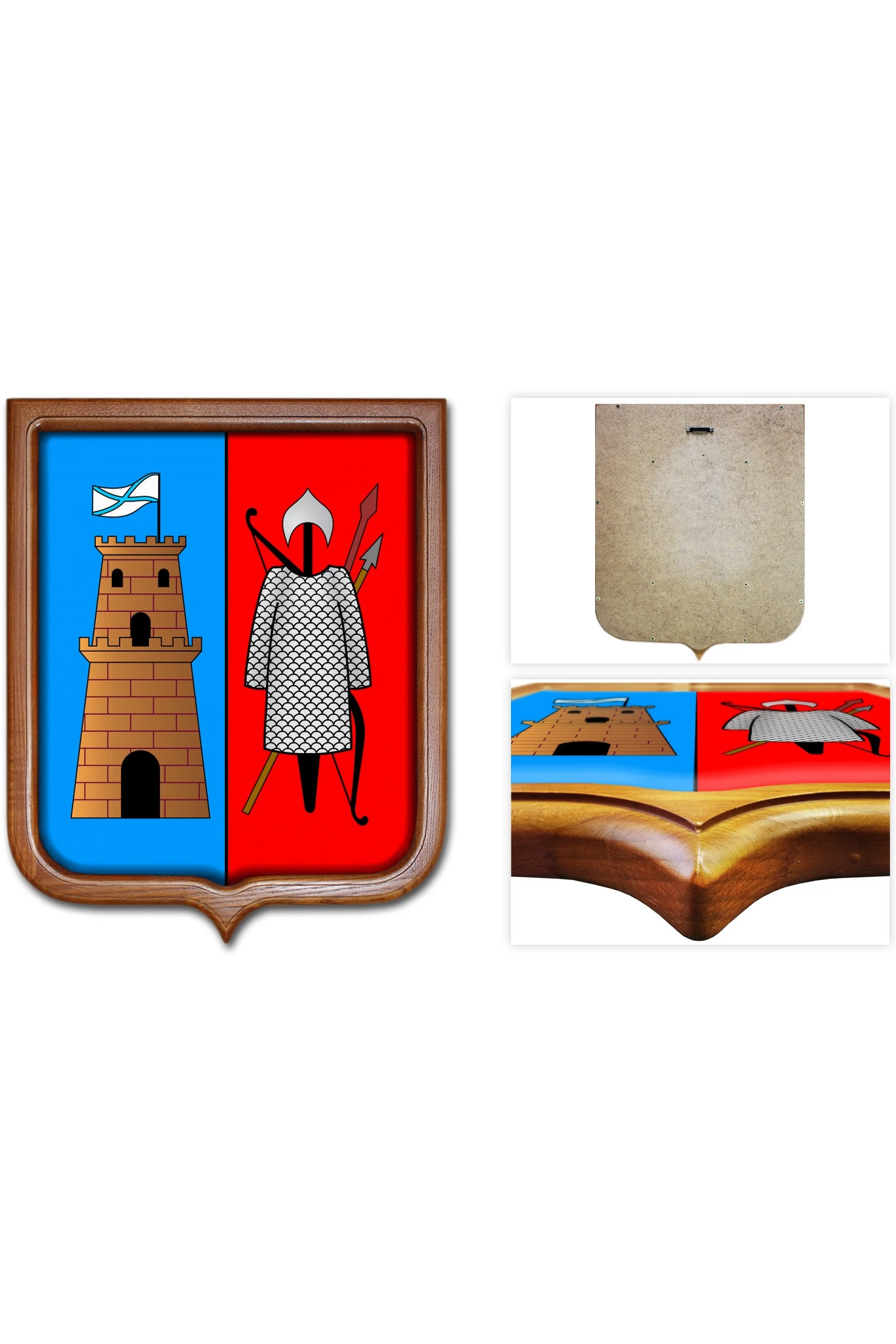 Купить Герб Ростова-на-Дону 53х61 см печатный светлая рамка (малая форма)