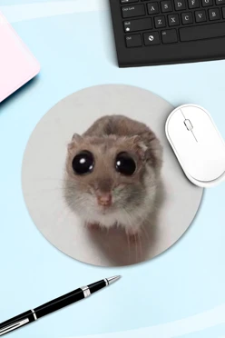 Купить коврик для мыши круглый с принтом "Hamster" Купить коврик для мыши круглый с принтом "Hamster"