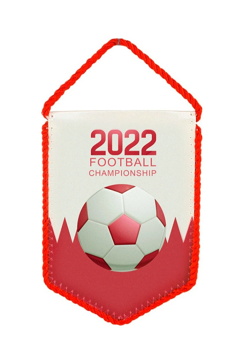 Купить вымпел угол печатный из атласа со шнуром, 10х15 см